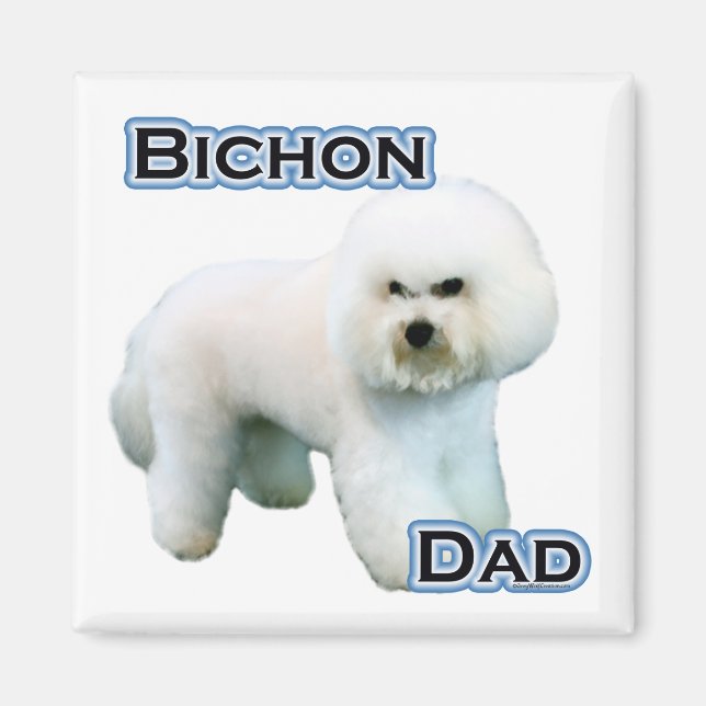Íman Bichon Frise Pai 4 - Magnet (Frente)