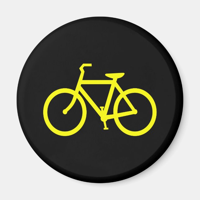 Íman Bicicleta Amarela (Frente)