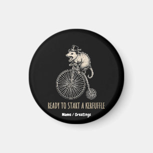 Íman Bicicleta Antiga Confusão Gambá Gritante