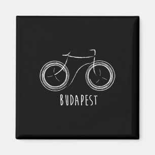 Íman Bicicleta antiga retrô fofa Budapeste Hungria