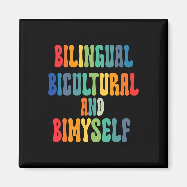 Íman Bicicleta Bilíngue Divertida E Bimyself ASL Deaf A (Frente)