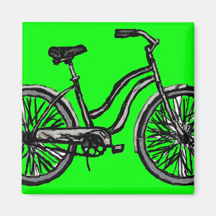 Íman Bicicleta clássica, a lápis produtos do desenho