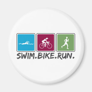 Íman bicicleta da natação funcionada (triathlon)