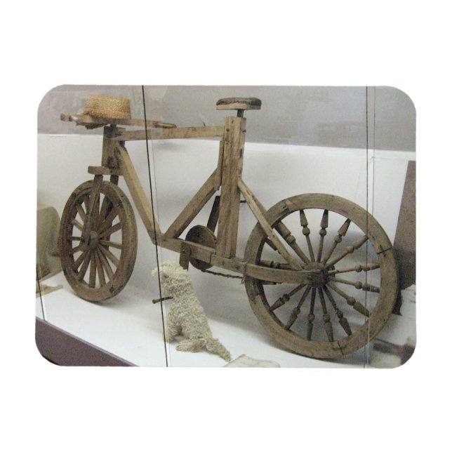 Íman Bicicleta de Madeira, Museu de Rumsiskes, LITUÂNIA (Horizontal)