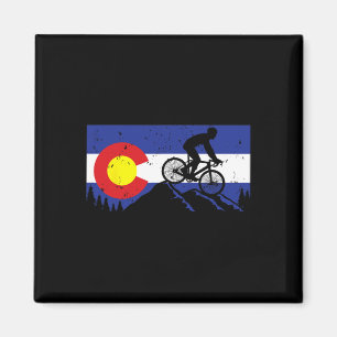 Íman Bicicleta de Montanha Colorado Bicicleta Bandeira