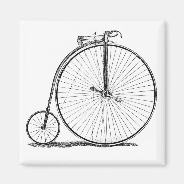 Íman Bicicleta de Roda Alta Penny Farthing (Frente)
