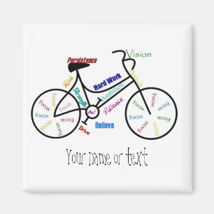 Íman Bicicleta inspirador, bicicleta, ciclismo,