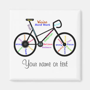 Íman Bicicleta inspirador, bicicleta, ciclismo,