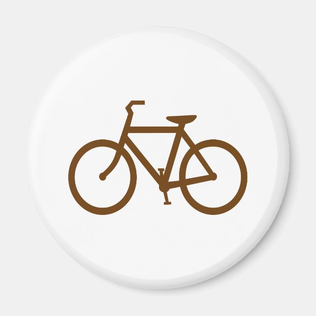 Íman Bicicleta Marrom (Frente)