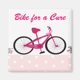 Íman Bicicleta pela Cura - Bicicleta Rosa