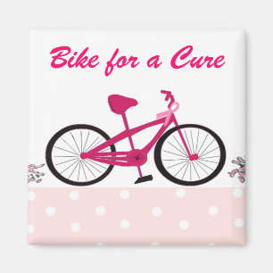 Íman Bicicleta pela Cura - Bicicleta Rosa