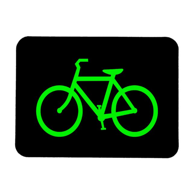 Íman Bicicleta Verde Lima (Horizontal)