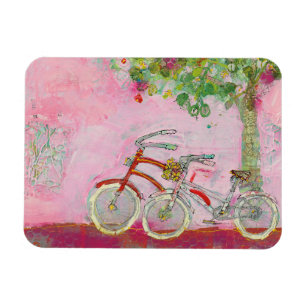 Íman Bicicletas cor-de-rosa