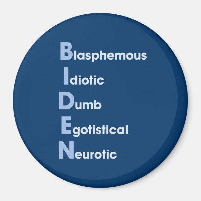 Íman Biden Acronym (Frente)