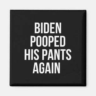 Íman Biden Fez Cocô nas Calças Novamente - Camiseta Eng