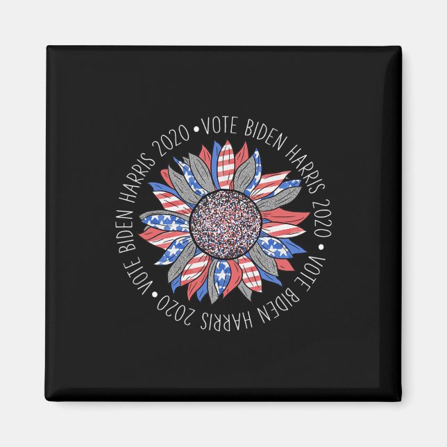 Íman Biden Harris 2020 Cinto Vermelho Branco Azul Giras (Frente)