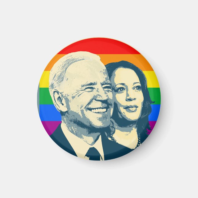 Íman Biden Harris Rainbow Pride (Frente)
