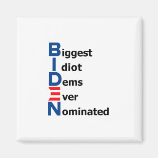 Íman Biden Idiot Magnet