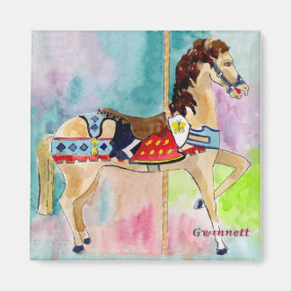 Íman Biege Carousel Horse
