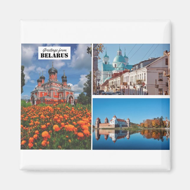 Íman Bielorrússia saúda o ímã da arquitetura natural (Frente)