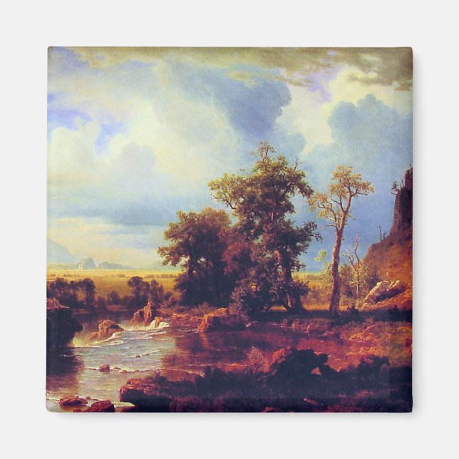 Íman Bierstadt - North Fork of Platte, Nebraska (Frente)