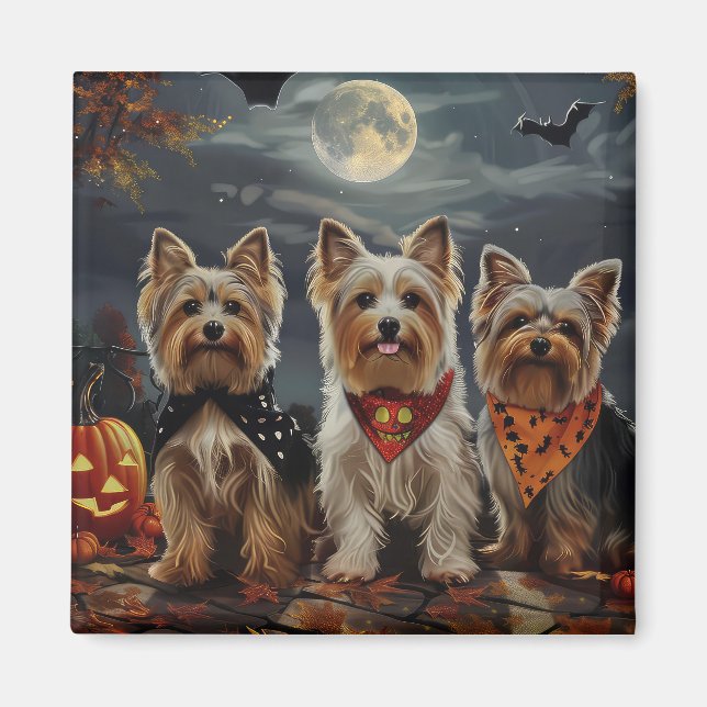 Íman Biewer Terrier Halloween Spooky (Frente)