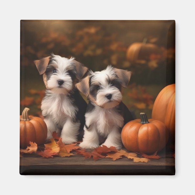 Íman Biewer Terrier Puppy Autumn Delight Pumpkin (Frente)