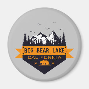 Íman Big Bear Lake California - Nome Personalizado