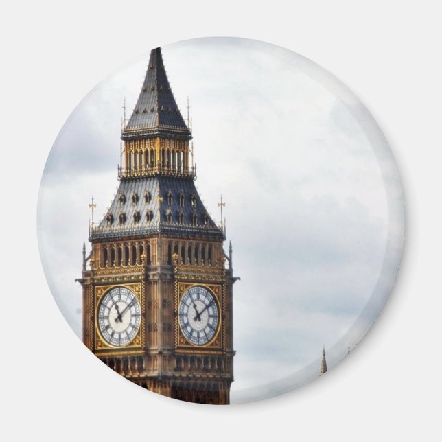 Íman Big Ben London Clock Towers E Westminster Abbey (Frente)