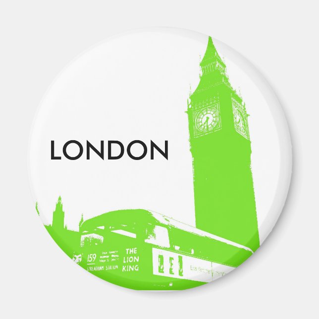 Íman Big Ben Retro Magnet (Frente)