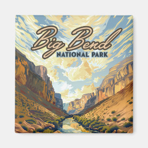 Íman Big Bend National Park Texas Desert Retro