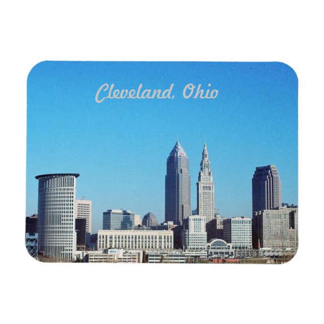 Íman Big Blue Sky Cleveland OH Magnet (Horizontal)