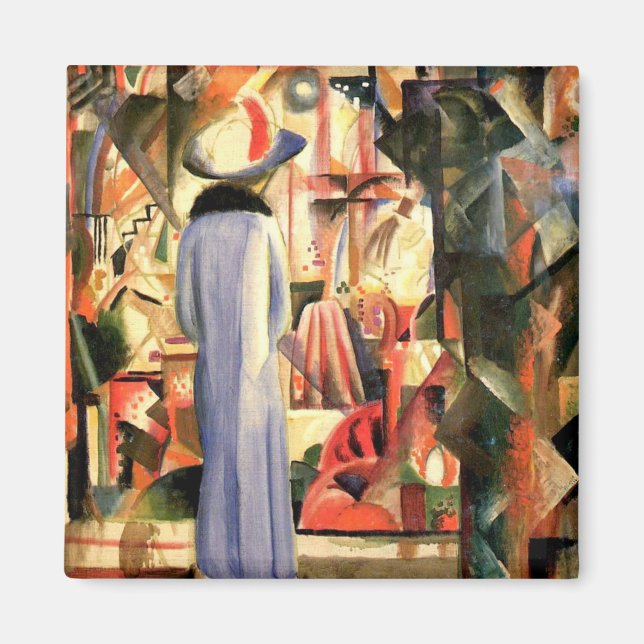 Íman Big Bright Showcase por August Macke (Frente)