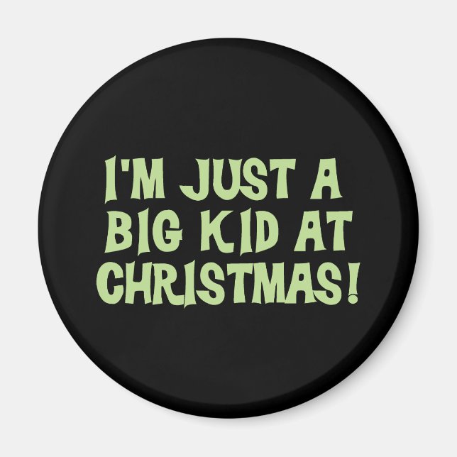 Íman Big Kid em Camisetas de Natal e presentes (Frente)
