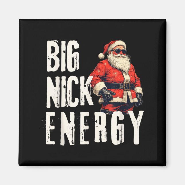 Íman Big Nick Energy Funny Santa Christmas  (Frente)