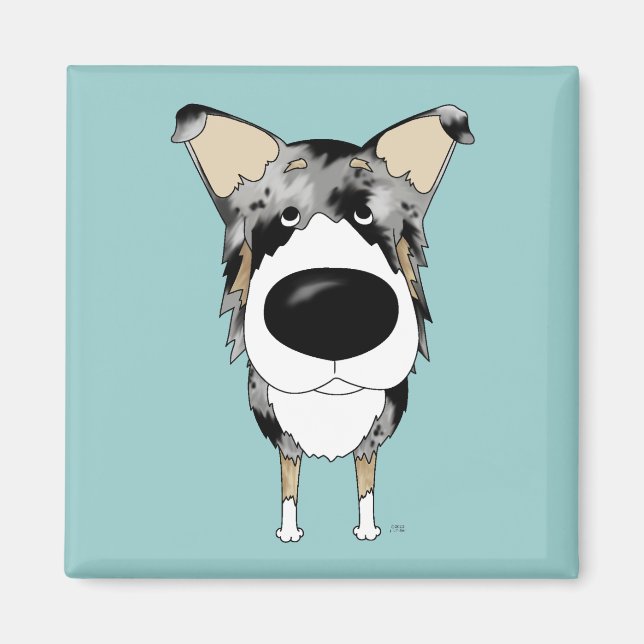 Íman Big Nose Smooth Collie (Frente)