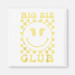 Íman Big Sis Club Checkered Trendy Big Sister para ser
