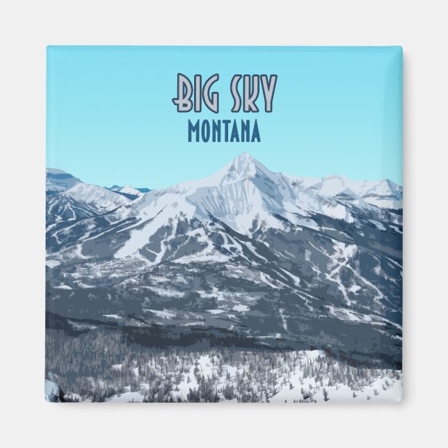 Íman Big Sky Montana Vintage (Frente)