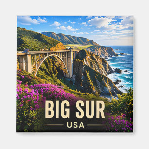 Íman Big Sur Califórnia EUA Estrada da Costa do Pacífic