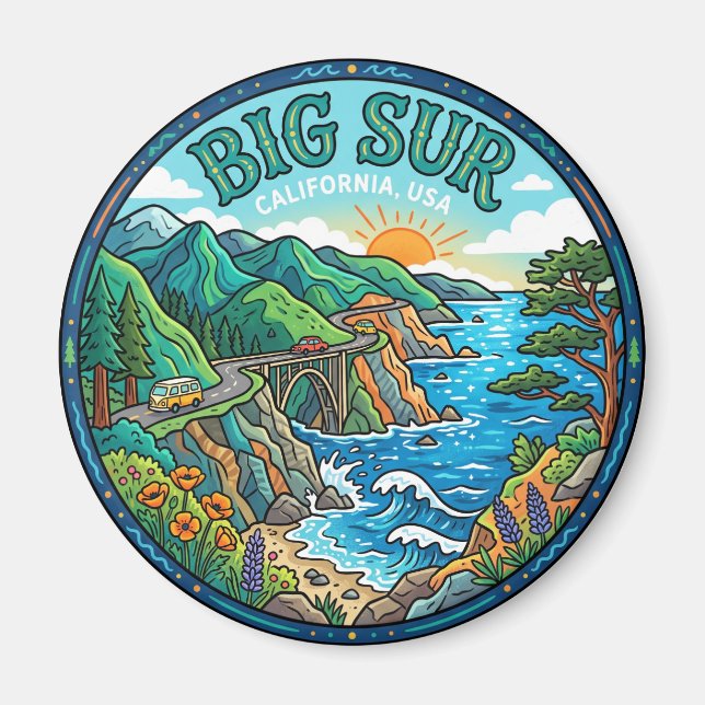 Íman Big Sur EUA (Frente)