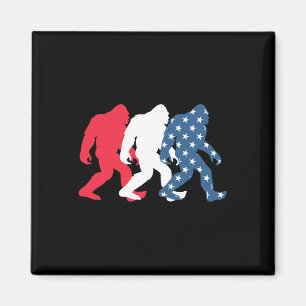 Íman Bigfoot 4 de Julho Sasquatch Bandeira Americana Pa
