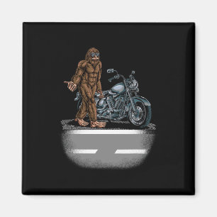 Íman Bigfoot Andando Em Uma Bicicleta De Moto Tentando