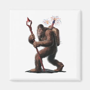 Íman Bigfoot Fogos de Artifício 4 de Julho Bandeira dos