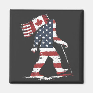 Íman Bigfoot Holding Canada Flag 51rua State Trump