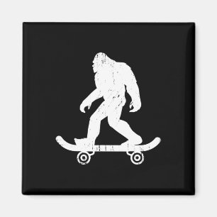 Íman Bigfoot Skateboarder Yeti Sasquatch Skateboarding