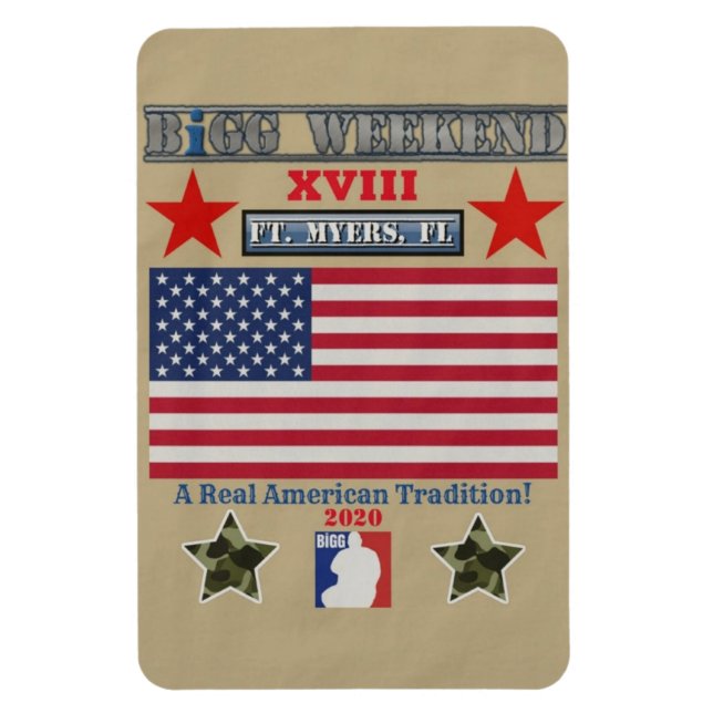 Íman BiGG Weekend XVIII Magnet Americano (Vertical)