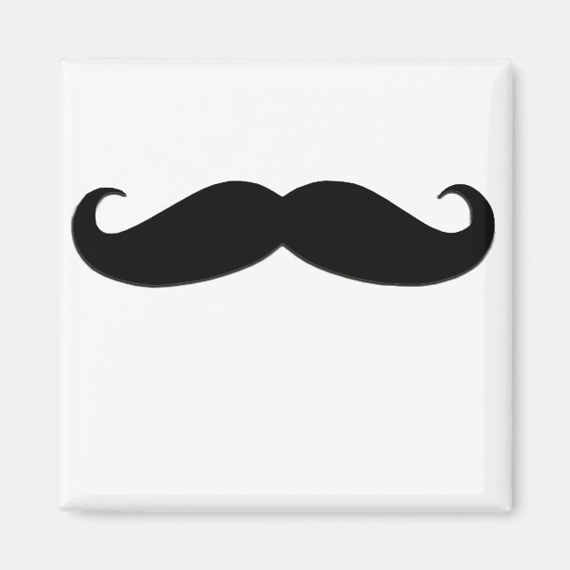 Íman bigode preto ou bigode preto para presentes divert (Frente)