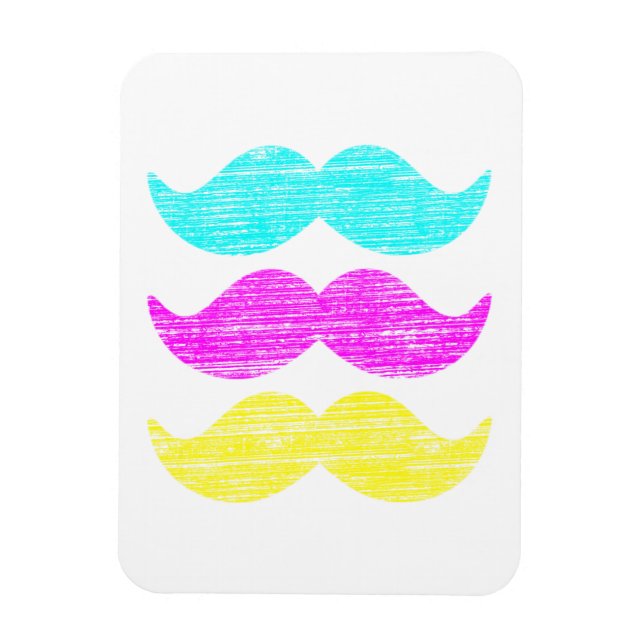Íman Bigodes CMY (estilo letterpress) (Vertical)