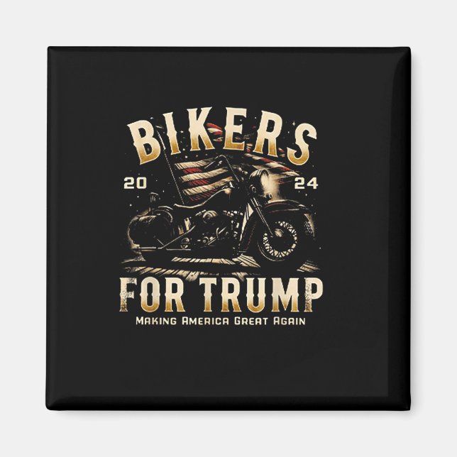 Íman Biker Para Trump 2024 (Frente)