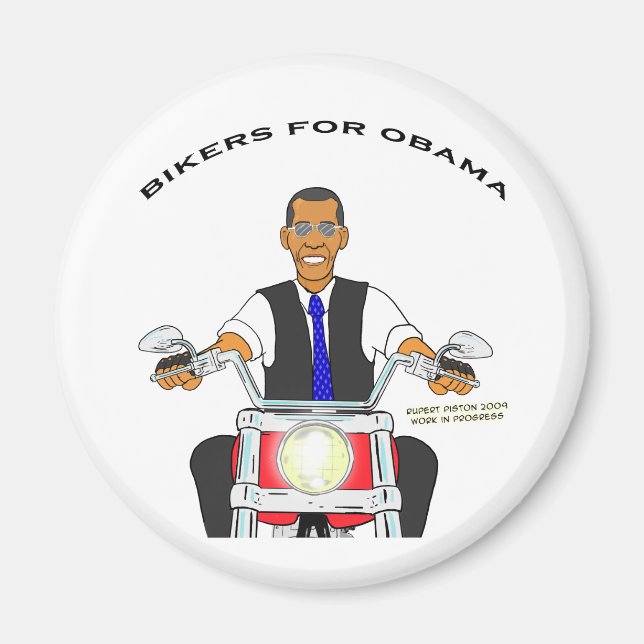 Íman Bikers para Obama (Frente)